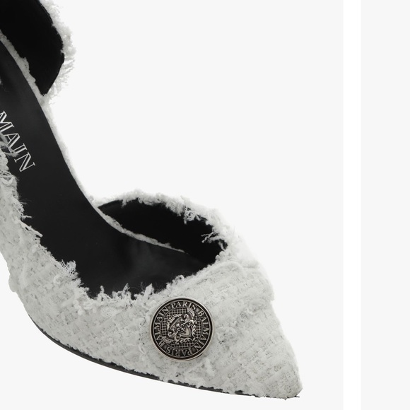 💥SOLD!💥 BALMAIN JULIE D’ORSAY TWEED HEELS - Picture 3 of 16